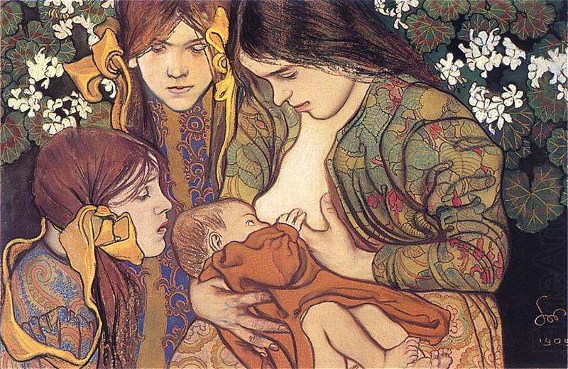 Stanislaw Wyspianski Motherhood, china oil painting image